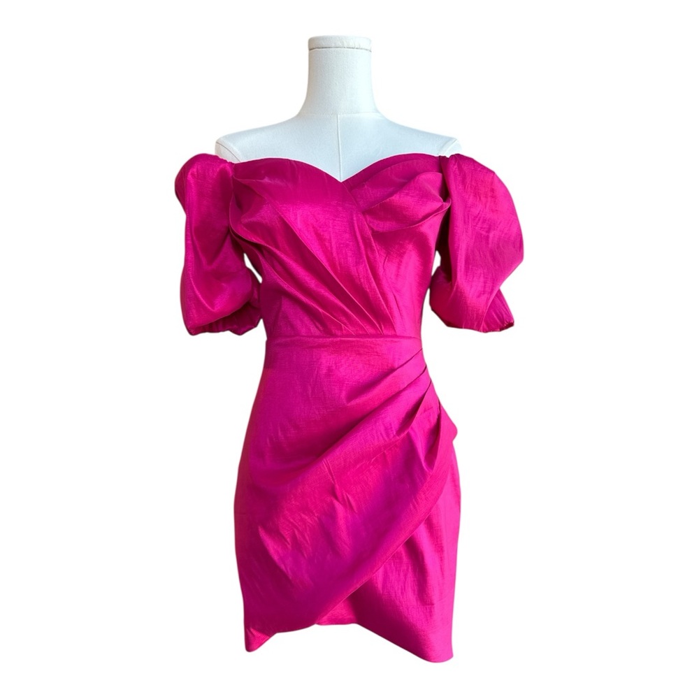 VDC13 Pink off the shoulder mini dress size small